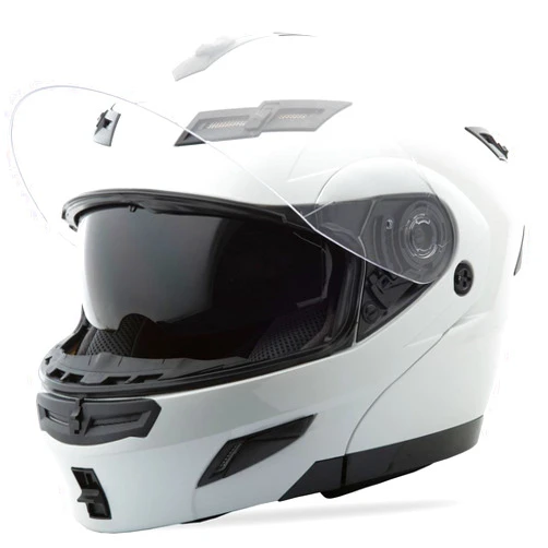 Gmax Unisex Adult GM54S Pearl White Modular Helmet 1540085