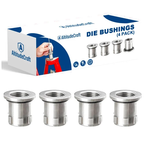 AltitudeCraft Die Bushings (4 Pack) Compatible with Hornady Lock-N-Load Single-Stage and Progressive Press, Quick-Change Press Bushing System for Reloading,
