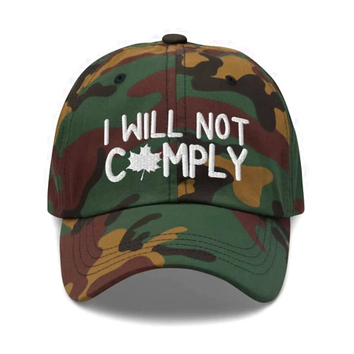 Generic I Will Not Comply Hat I Will Not Comply Baseball Hat Dad hat