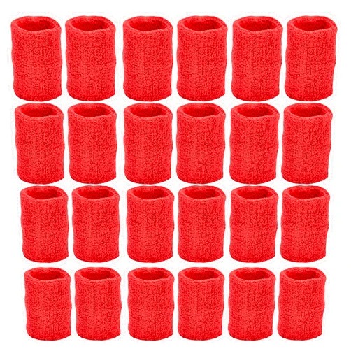 Unique Sports Athletic Performance Team Pack of 24 Wristbands (12 Pair)