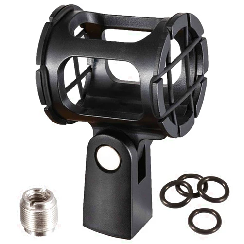 LYRCRO Microphone Shock Mount Holder Clip Mic Anti-Vibration for Condenser Shotgun Mic like Rode NTG-1 NTG-2 NTG-3 NTG-4 NTG-4+ NTG-5 Sennheiser MKE 600