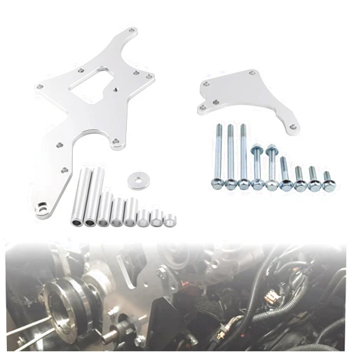 VVORHSBELL LS Serpentine Bracket & Alternator Power Steering Pump Swap Conversion - Compatible with Chevrolet LS1 LS2 LS3 LS6 LS7 Engines 4.8L 5.3L 6.0L 6.2L Truck & SUV Engines