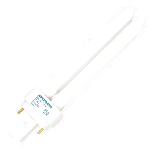 LEDVANCE DULUX 18W Double Compact Fluorescent Lamp, 2-pin Base, 3000K Neutral White, 1 Pack