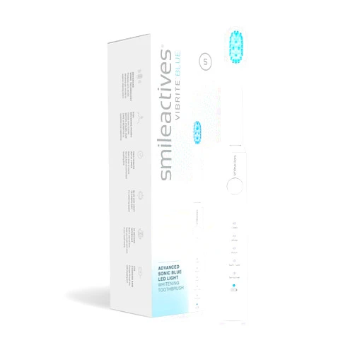 Smileactives Vibrite Sonic Power Electric Toothbrush, Teeth Whitening & Gum Care, Blue LED Light for Oral Health, Rechargeable Toothbrush, Multiple Brushing Modes for Deep Cleaning & Sensitive Gums