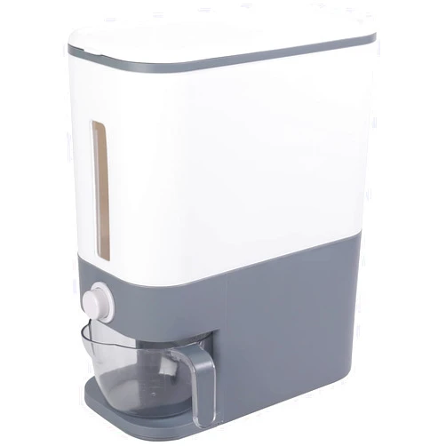 Sooyee 22 Lbs Rice Dispenser with Measuring Cup,Large Rice Container, Food Storage Containers for Rice, Corn,Soybean & Oatmeal,Airtight, Moisture Proof