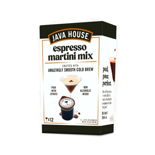 Java House Cold Brew Espresso Martini Peel and Pour Pods – Premium 100% Arabica Cold Brew Concentrate – Smooth Coffee With French Vanilla Notes – 6 pack (Makes 12 Cocktails)