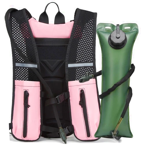 HPDF Running Hydration Vest Backpack Lightweight 3L Water Bladder Bag Daypack for Hiking Cycling Race Marathon for Women Men