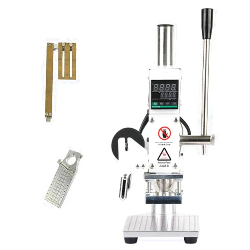 YEGOOD 5x7CM Hot Foil Stamping Machine with Finished Workbench and Positioning Slide for PVC,Leather,PU,Paper,Logo,Handbags,Digital Embossing