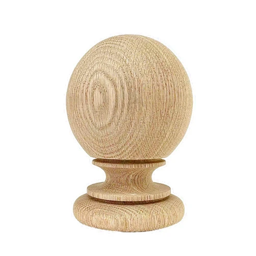 H Highland Manor Wood Products LLC Highland Manor Wood Products Small Kline Ball Finial - 5 1/2