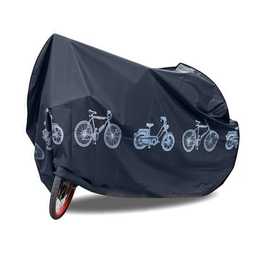 LuLuya Bike Bicycle Cover Waterproof Dustproof- 190T Bike Cover for 1 or 2 Bikes, Indoor and Outdoor Use, Bike Cover Rain Sun UV Wind Snow Proof Resistant (Black)