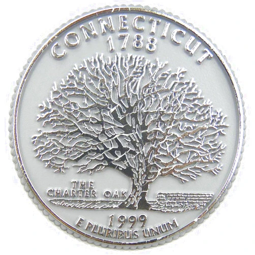 Classic Magnets Connecticut State Quarter Magnet by Classic Magnets, 2.5