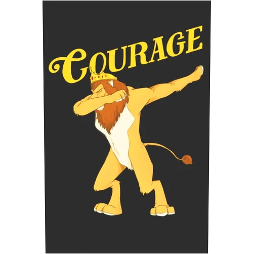 Vintage OZ Shop COURAGE: The Wizard of OZ Dabbing Cowardly Lion Courage inspirational notebook/journal/diary featuring the famous OZ Lion - 6