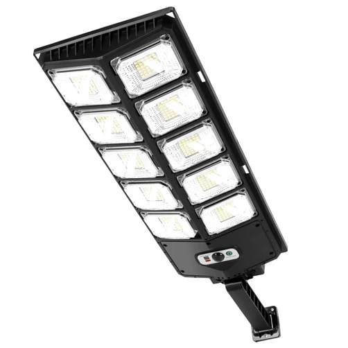 LELTNSOU Solar Street Lights Outdoor, 3 Modes Led Solar Wall Light Motion Sensor with Remote Control, 15000LM IP65 Waterproof Solar Flood Lights Lamp for Yard, Garden, Path, Parking lot (‎LT-5)