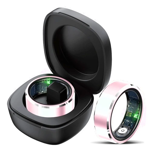 YuYolex Smart Ring Sleep Tracker Heart Rate Monitor TikTok Control Fitness Tracker Blood Pressure Blood Oxygen Pedometer Step Counter Waterproof Health Smart Ring for Women Men