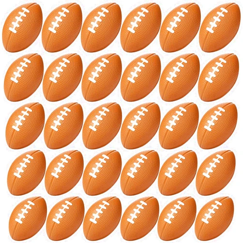Blulu 30 Pack Mini Footballs Foam Stress Ball Bulk 2.17