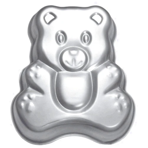 MYWEI Cartoon bear Cake Pan, Kids 3D Birthday Cake Pan， Aluminum Alloy Cake Molds Nonstick Baking Tools