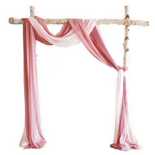 Lookein Arch Drapes for Wedding Party Reception Backdrop Wedding Arbor, 3 Panels 30