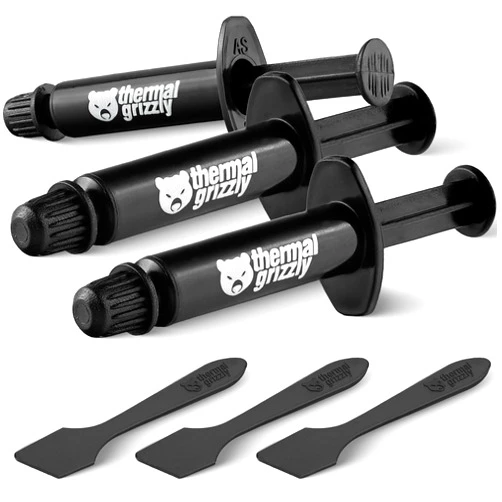 Thermal Grizzly Kryonaut - High-Performance CPU Thermal Paste for Cooling All Processors, Graphics Cards, and Heat Sinks - Thermal Compound for Computers and Consoles (3 Pack Combo)