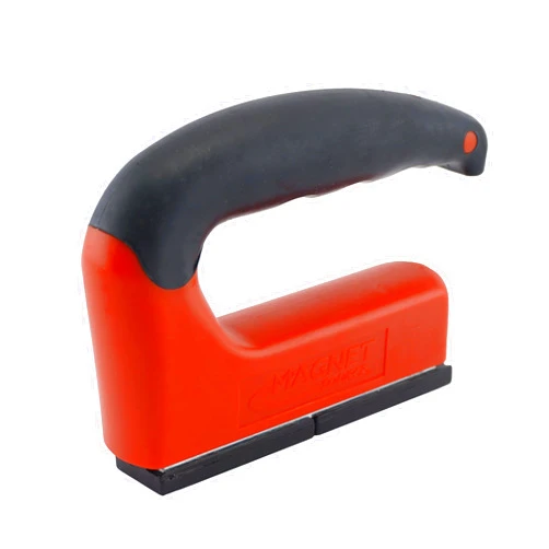Master Magnetics Strong Magnet with Ergonomic Handle - 100 lb Pull Force, Red, 07501