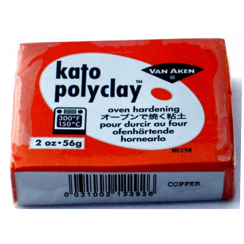 Generic Kato Polymer Clay Oven Jewelry Craft Bake Polyclay Bar Art Van Aken 2 Oz (METALLIC COPPER)