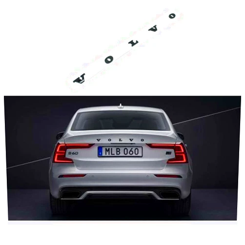 SJAIXJH Fit for Volvo Letter Car Sticker Car Tail Sticker 3D Emblem Car Logo Badge Volvo car Accessories (Letter-Black)