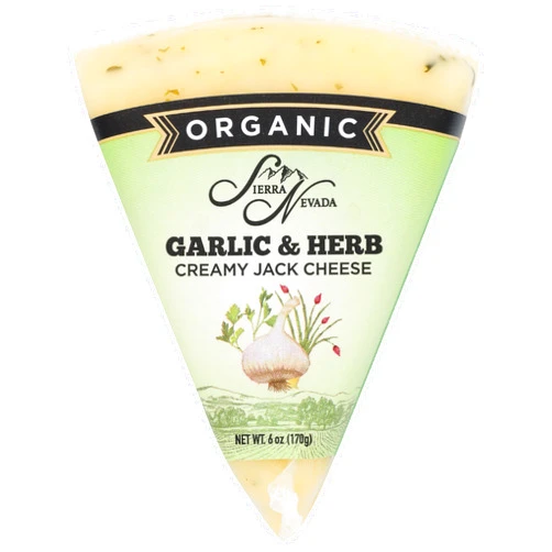 Sierra Nevada Cheese, Organic Garlic Jack, 6 Ounce