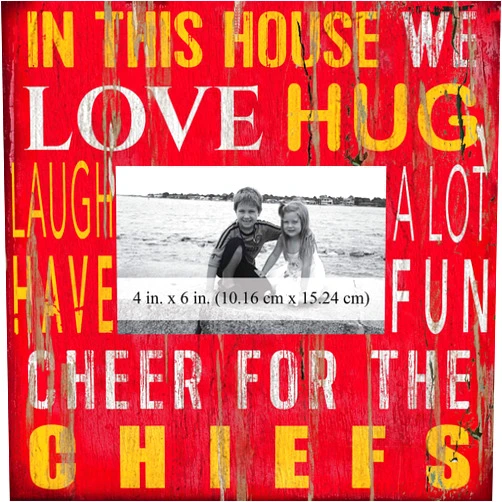 Fan Creations House Frame Kansas City Chiefs 10x10, Multicolored