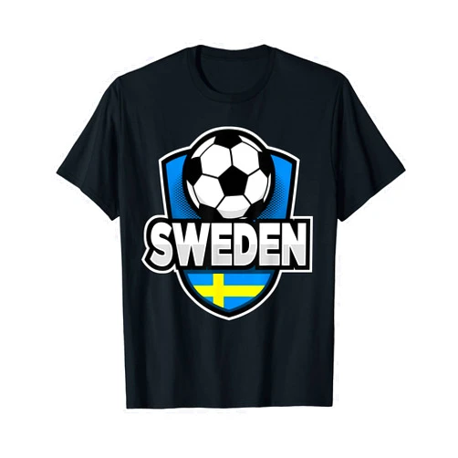 Swedish Soccer Lover Fans Gift Tees Sweden Football T-shirt For Swedish Soccer Fans