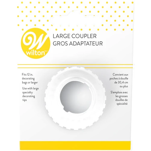 Wilton W4181006 Coupler, Large, 1-Pack, White