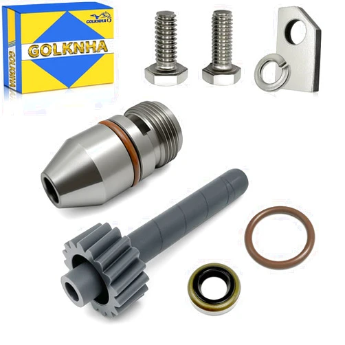 GOLKNHA TH350 22-Tooth Speedometer Driven Gear with Speedo Housing Kit Include Seals and Retainer Bracket, Turbo 350 (GM TH350) Speedo Gear Replacement-Grey