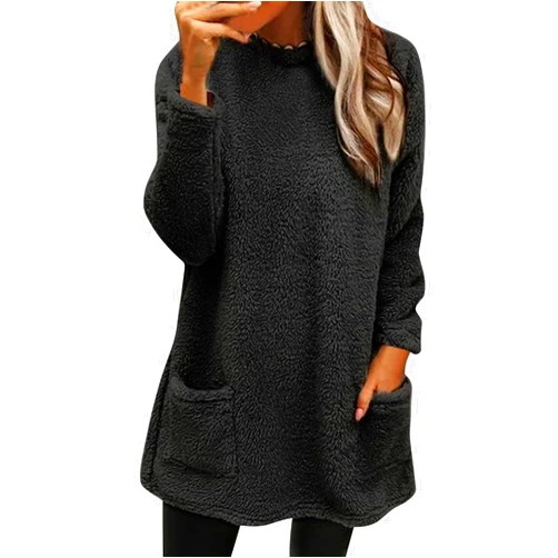 Generic Womens Fleece Sweatshirt Sherpa Lined Sweatshirt Fuzzy Pullover Sweatshirt Paw Print Sweatshirt Thermal Sweatshirt