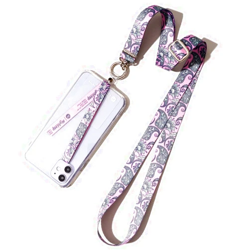 Highloop Universal Cellphone Crossbody LanyardSet(Lanyard+Finger Strap+DurabilityPatch) Adjustable NeckStrap Phone Tether