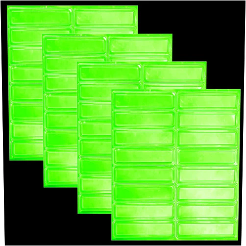 Kanayu 64 Pcs Hard Hat Stickers Safety Stickers Construction Adhesive Hard Hat Reflective Stickers 1 x 4