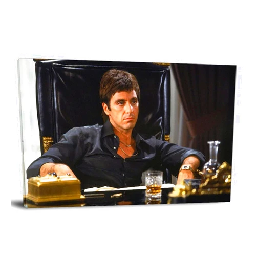 ZHONGHHAO Scarface Movie Classic Vintage Stills Tony Montana by Al Pacino Canvas Art Poster and Wall Art Picture Print Modern Family Bedroom Decor Posters 12x18inch(30x45cm)