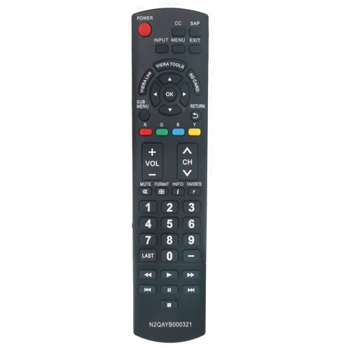 AIDITIYMI N2QAYB000321 Replace Remote Control fit for Panasonic 2009 LCD Plasma TV TC-26LX14 TC-32LX14 TC-32LX14N TC-42PS14 TC-42PX14 TC-42PX14N TC-50PS14 TC-P42C1N TC-P42PX14 TC-P42S1 TC-P46U1 TC-P50S1 TC-P50U