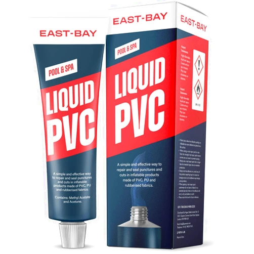 East Bay Heavy Duty Liquid Vinyl Repair Patch | Vinyl Repair Adhesive Sealant - for Inflatables, Kayaks, Canoes, Boats, Air Beds, Tents, Swimming Pools & Hot Tubs (1 fl. oz).
