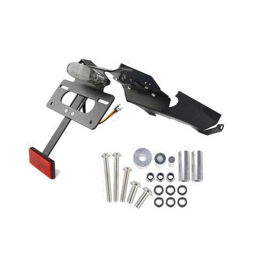 UPTBSFLS For B&M&W F900XR 2020-2024 F900 XR 2021 2022 2023 Motorcycle Rear License Plate Holder Bracket Tail Tidy Mudguard Eliminator Kit Motorcycle(Black)