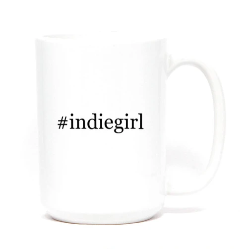 Los Drinkware Hermanos #indiegirl - Hashtag Ceramic Coffee Mug 15oz