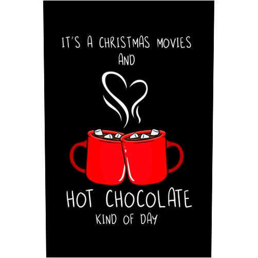 Anne Proctor It's a Christmas Movie and Hot Chocolate Kind Of Day: Holiday Season Notebook to Write in, 6x9, Lined, 120 Pages Journal