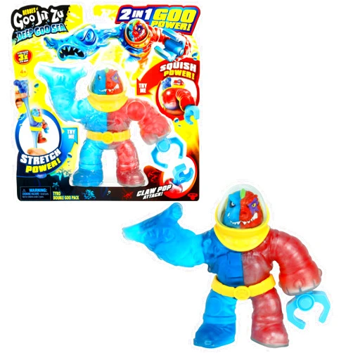 HEROES OF GOO JIT ZU Deep Goo Sea Tyro Double Goo Pack. Stretchy, Squishy 6.5