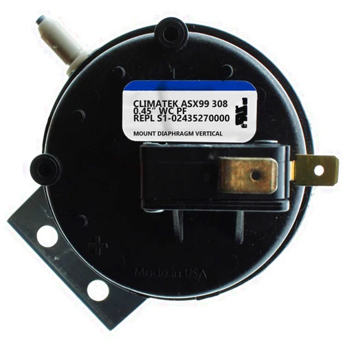 ClimaTek Furnace Vent Air Pressure Switch for York 024-27632-000