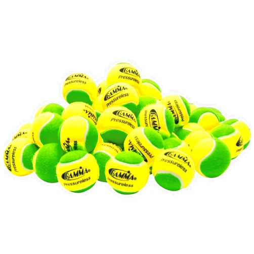 Gamma Sports Pressureless Practice Tennis Balls, 60 Pack, Two-Toned Tennis Training Balls, Yellow/Green, Yellow/Orange, Yellow/Red, Tennis Instructor, Pro, Coach, Visual Aid