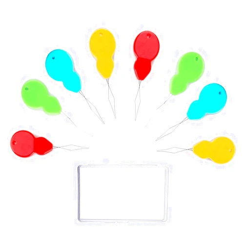 Phinus 30 Pieces Gourd Shaped Plastic Needle Threaders, Plastic Wire Loop DIY Needle Threader Hand Machine Sewing Tool for Sewing Crafting with Clear Box, 4 Colors Random