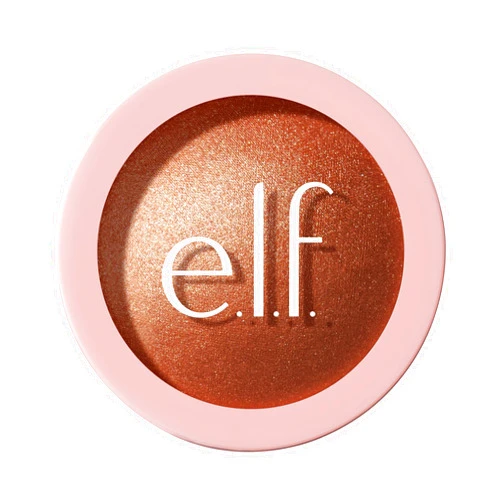 e.l.f. Halo Glow Silky Powder Highlighter, Long-Lasting Luminous Face Finish, Cake-Resistant With Micro-Shimmer, Vegan & Cruelty-Free, Coppertunist
