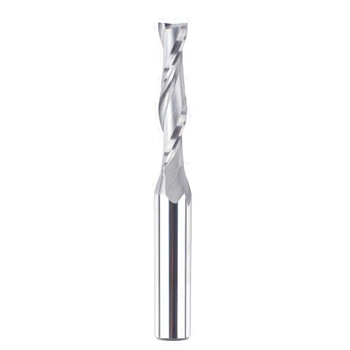 SpeTool Spiral Router Bits with UpCut 3/8 inch Cutting Diameter, 4 inch Extra Long HRC55 Solid Carbide CNC End Mill for Wood Small Cut, Carving