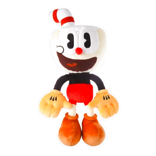 Mighty Mojo Cuphead Plush Toy 15 Inches - Plush Toy -Super Soft and Huggable Stuffed Doll of The Cuphead Show! Character for Kids and Fans of All Ages - Perfect for Collectors & Gamers – Officially Licensed