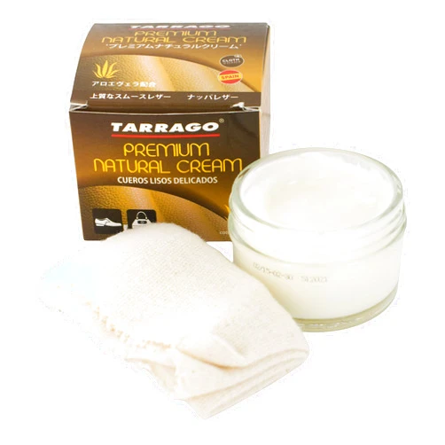 Tarrago Premium Natural Leather Cream - Nourishing and Cleansing for Smooth, Delicate, and Reptile Leather - 50ml Jar