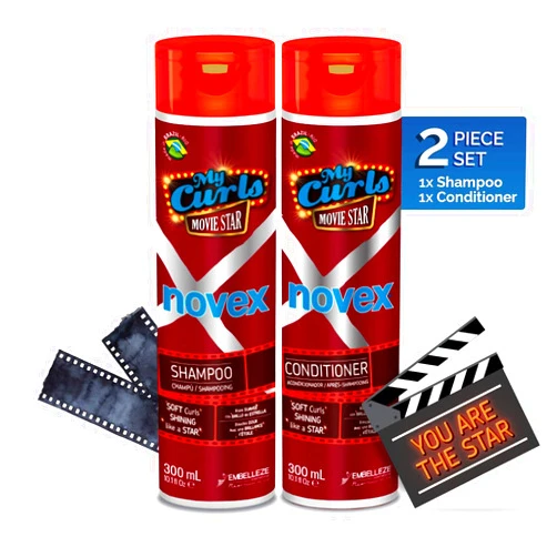 NOVEX Shampoo 10.1oz + Conditioner 10.1oz Set (My Curls Movie Star)