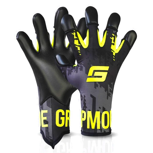 GRIPMODE Air Yellow FT Goalkeeper Gloves Adult and Child with Griptec® Latex Lining I Suitable in All Weather I Football Goal Protection for Children, Teenagers & Adults