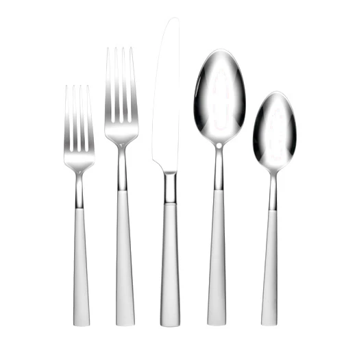 Hampton Forge Kenta Frosted 20 Piece Flatware Set, 20PC FW, STAINLESS